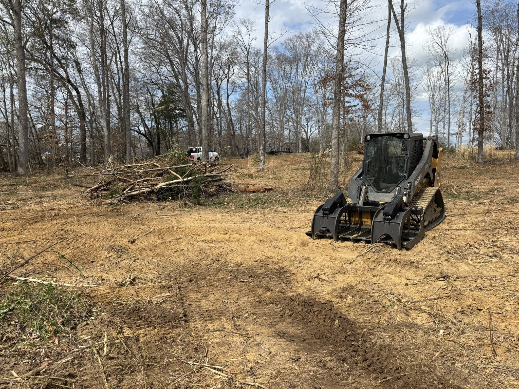 Cleared lot